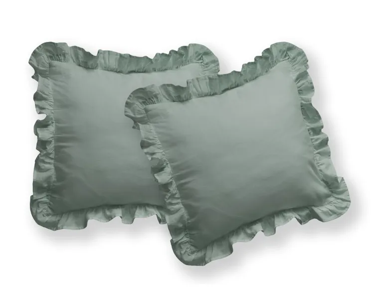 Mayamoo, set lenjerie de pat, 3 piese, menta verde, 160-200cm