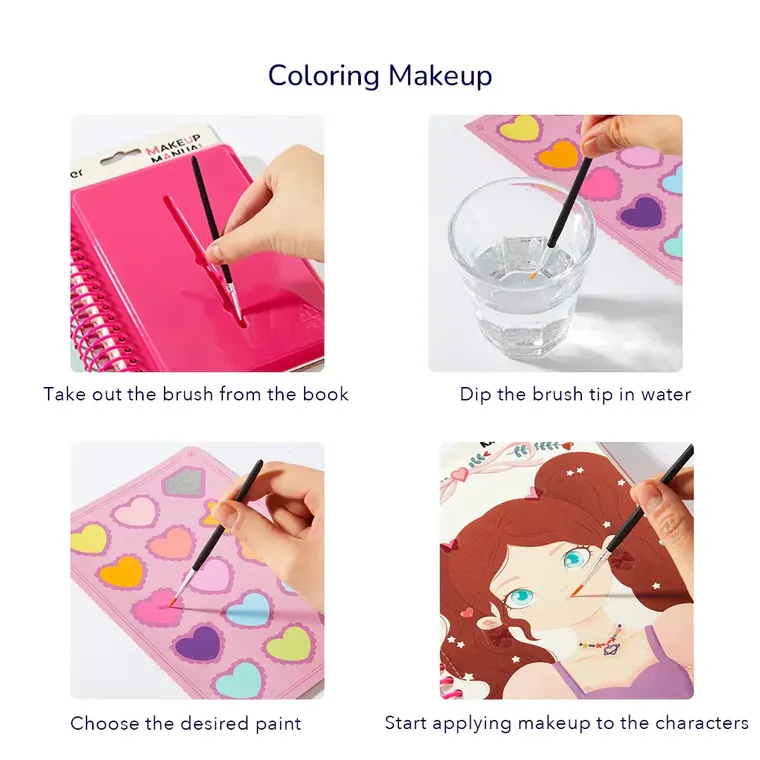 Mideer, Caietul creativ al micutei make-up artist, Tea Party
