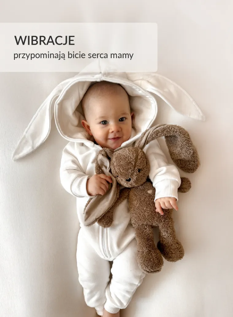 MyHummy (Szumisie), Iepuras 5 in 1 cu pernuta termica din grau, 30 cm, bej
