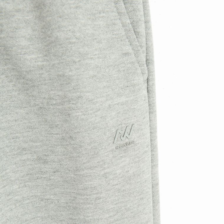 Pantaloni de trening gri cu croiala larga wide oversize NOWEAR
