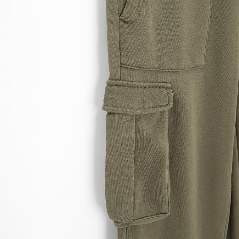 Pantaloni de trening kaki cargo regular NOWEAR