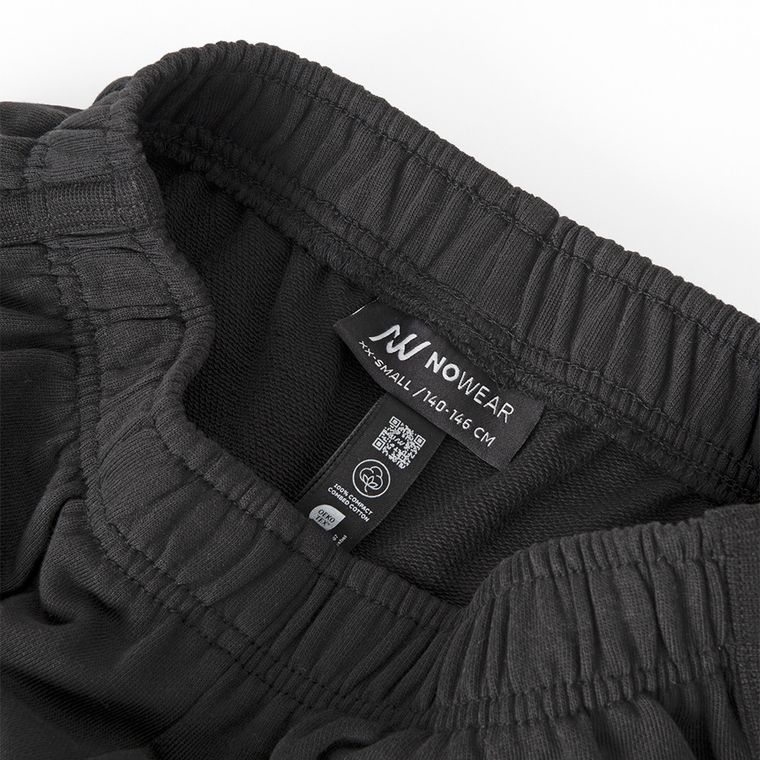 Pantaloni scurti negri cu talie joasa NOWEAR
