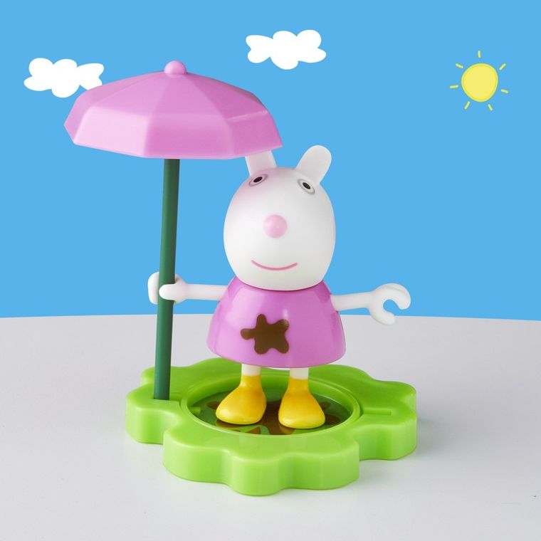 Peppa Pig, Muddle Puddle Suzy, figurina si akcesoria