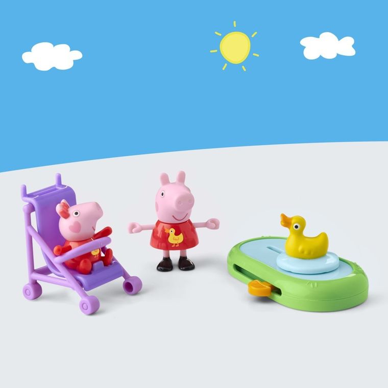 Peppa Pig, Peppa & Evie's Park Fun, figurine si accesorii