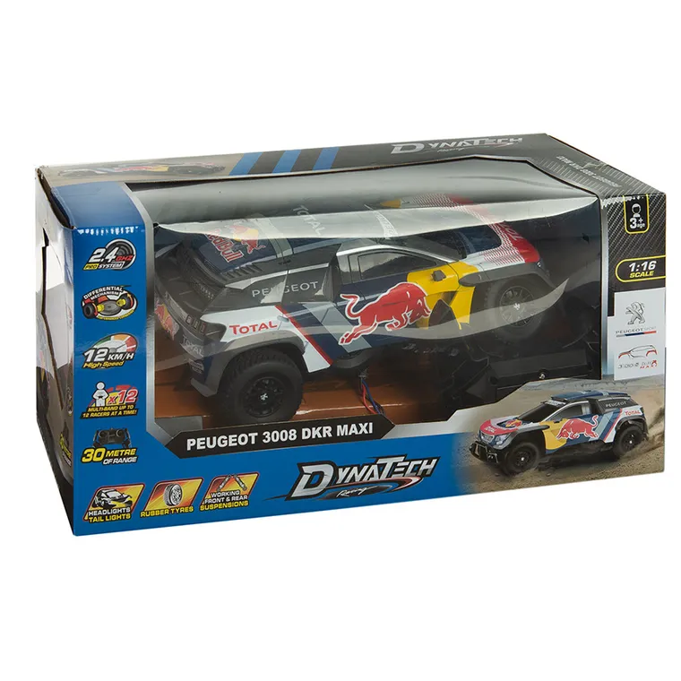 Peugeot 3008 RedBull Dakar Maxi, vehicul cu telecomanda, 1:16