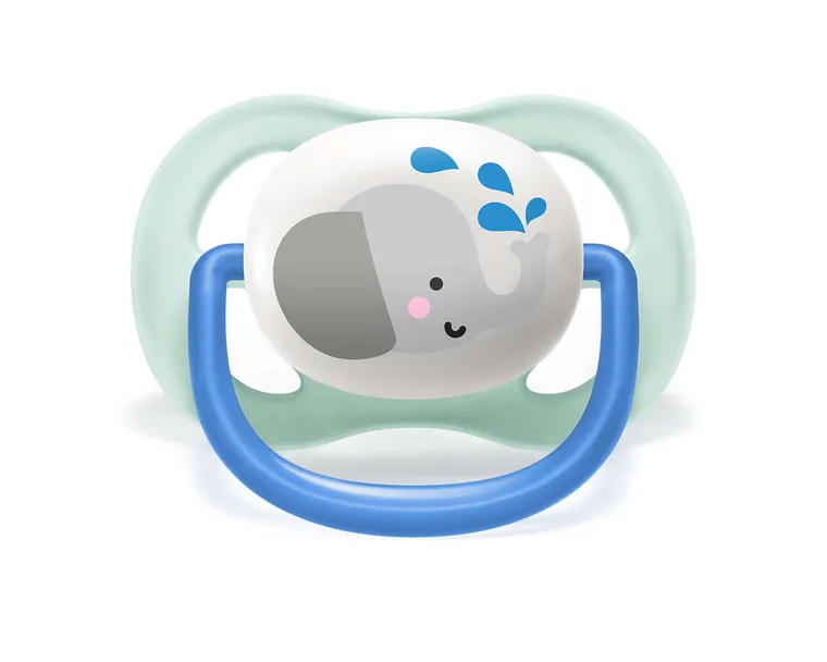 Philips Avent, Ultra Air, Animals, suzeta 0-6 luni pentru baieti, 2 buc.