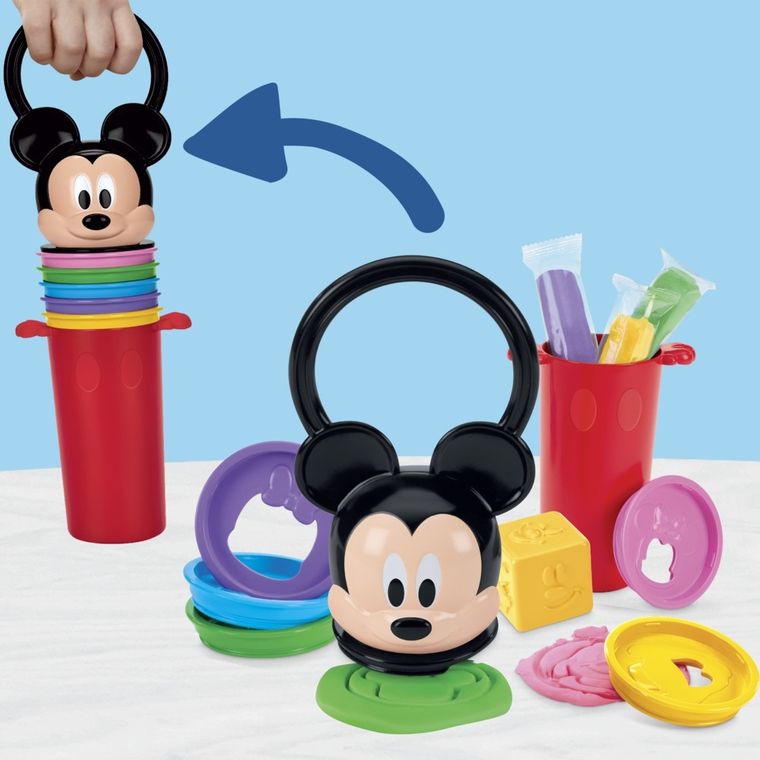 Play-Doh, Disney Jr, Mickey Mouse, Happy Stackable Empil' Formes, set creativ