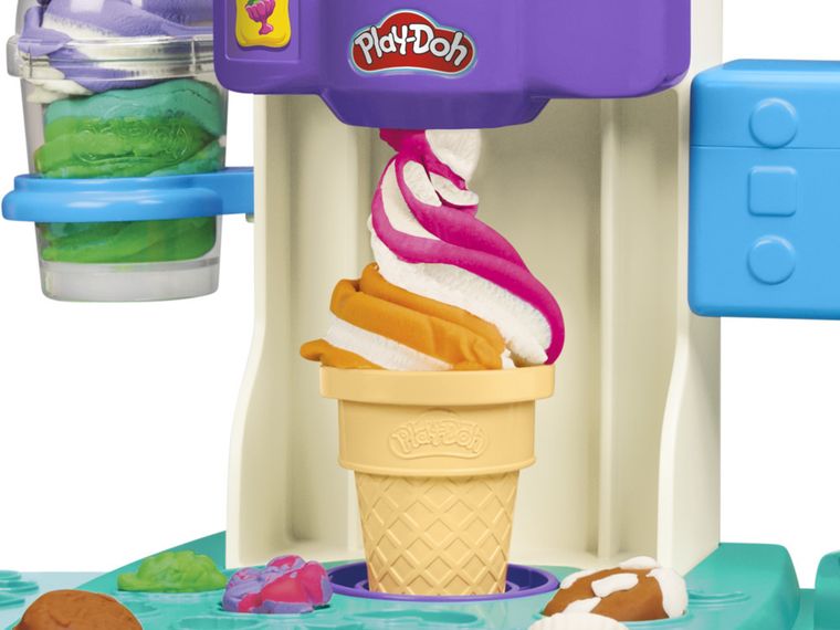 Play-Doh, Rainbow Swirl Ice Cream, set creativ de joaca
