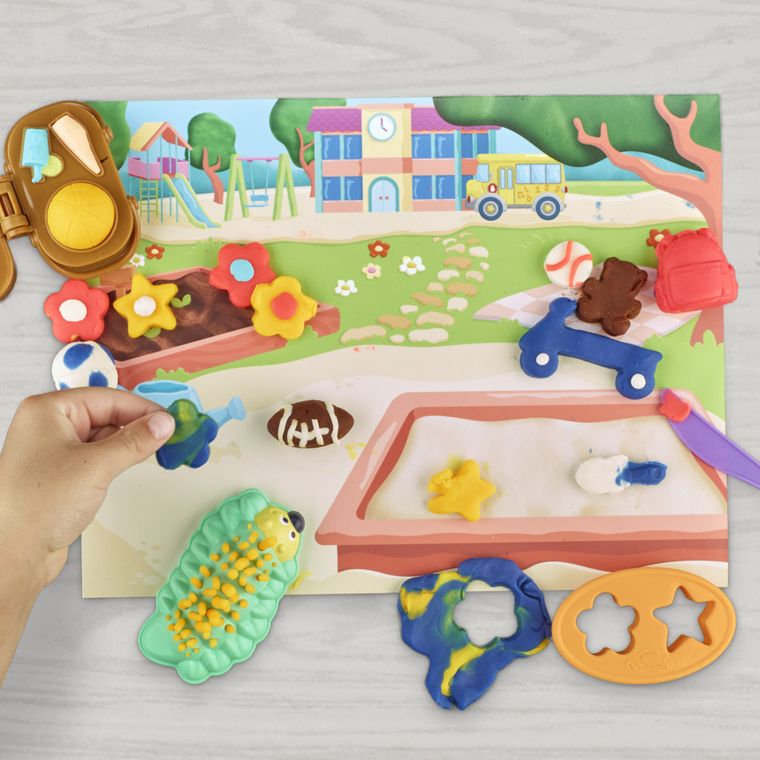 Play-Doh, School Day Adventures, set creativ cu plastilina, 9 tuburi