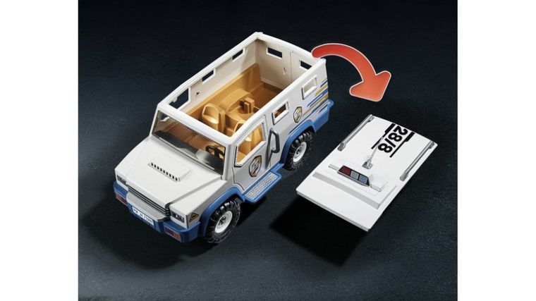 Playmobil, Action Heroes, Masina de transportat bani, 71597