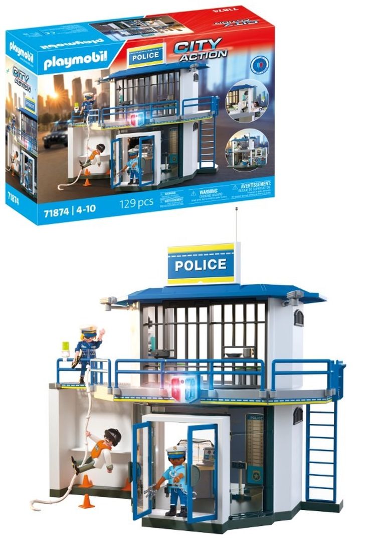 Playmobil, Action Heroes, Sectie de politie cu zona de interogare, 71874