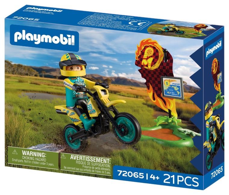 Playmobil, Cars, Motocicleta de teren, 72065