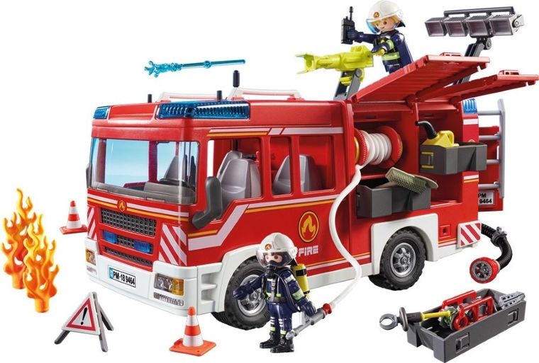 Playmobil, City Action, Masina de pompieri cu furtun, 9464