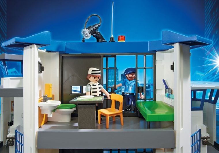 Playmobil, City Action, Sediu de politie cu inchisoare, 6919