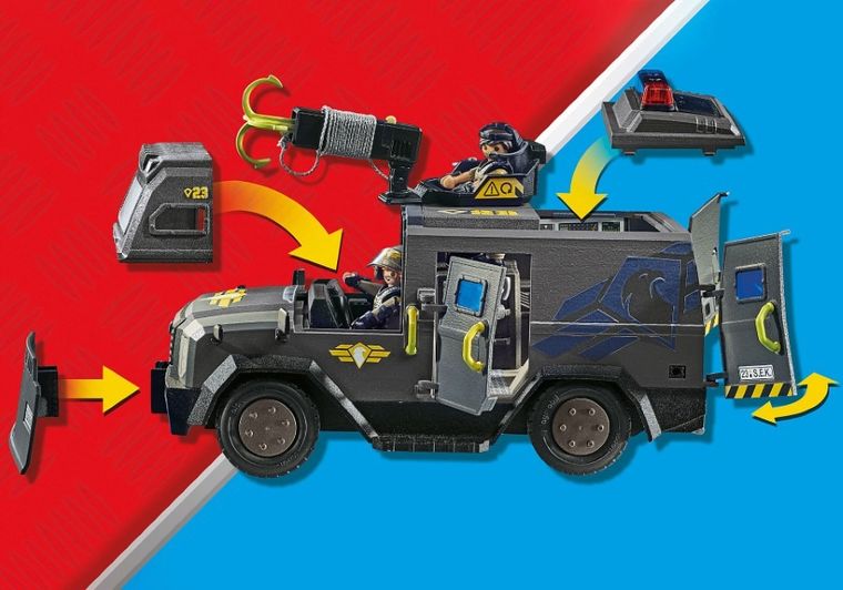 Playmobil, City Action, Vehicul de teren al fortelor speciale, 71144