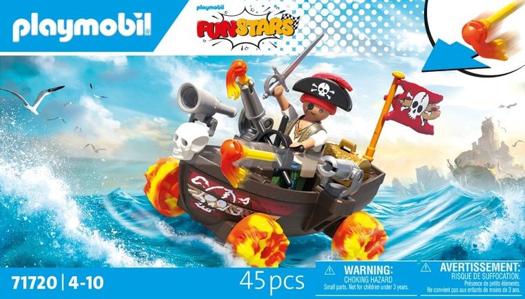 Playmobil, Funstars, Curse, Nava pirat, 71720