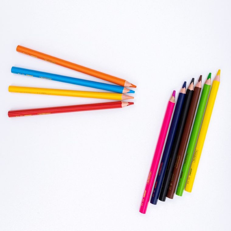 Rainbow High, jumbo, creioane triunghiular, 10 culori