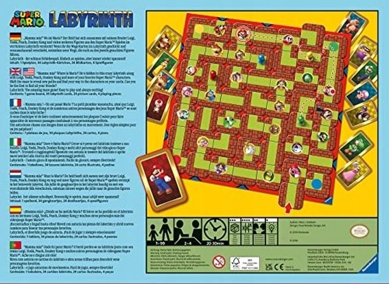 Ravensburger, Labyrinth Super Mario, joc de familie