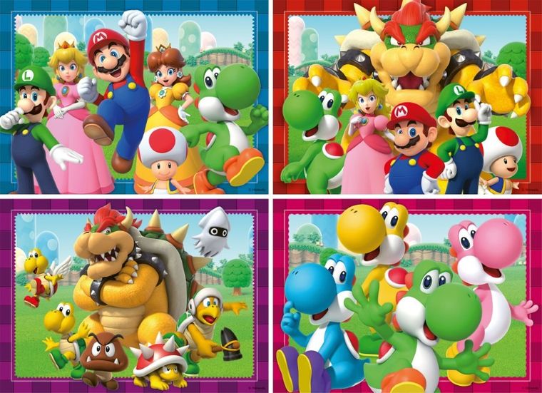 Ravensburger, Super Mario, puzzle, 4-100 piese