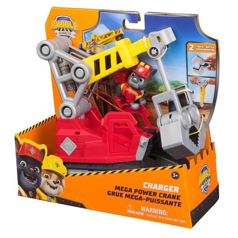 Rubble & Crew, Charger, excavator, set cu figurina