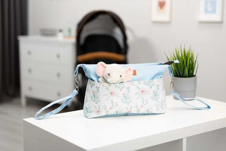 Sensillo, Cactusi, organizator pentru carucior, albastru deschis