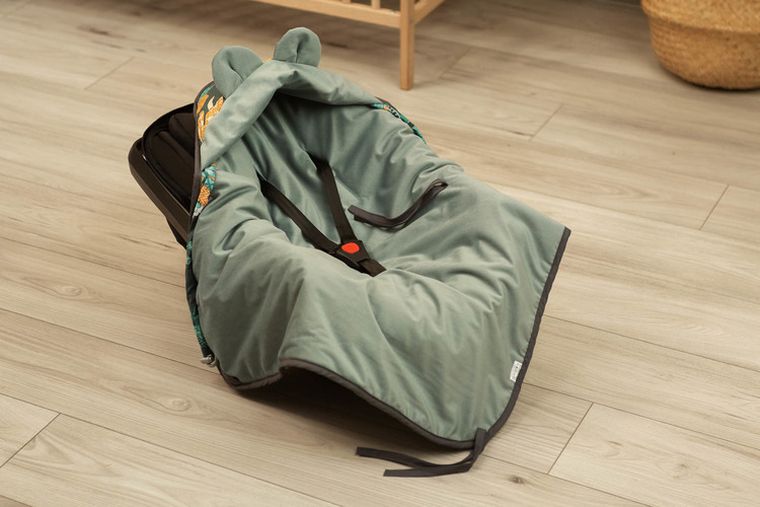 Sensillo, Velvet, husa pentru scaun auto, 90-90 cm, Paradise, smarald