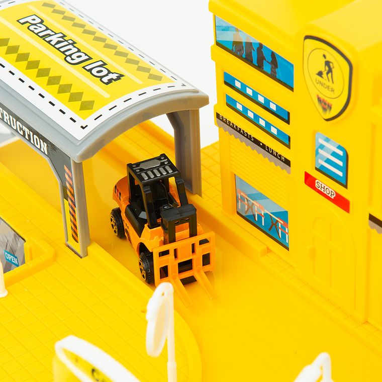 Smiki, Constructii, garaj cu vehicule, 33 elemente