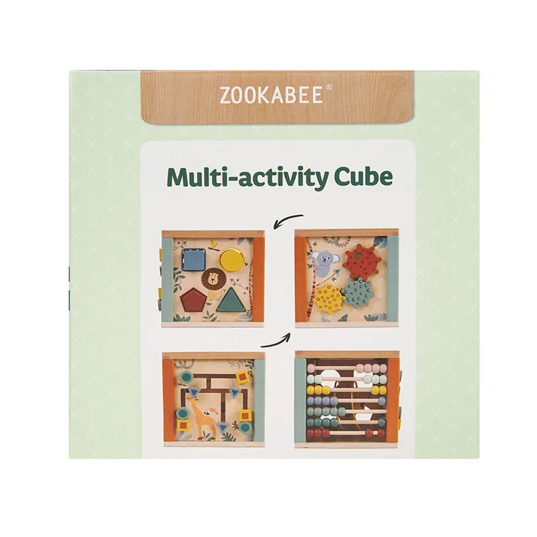 Smiki, cub educativ, jucarie din lemn