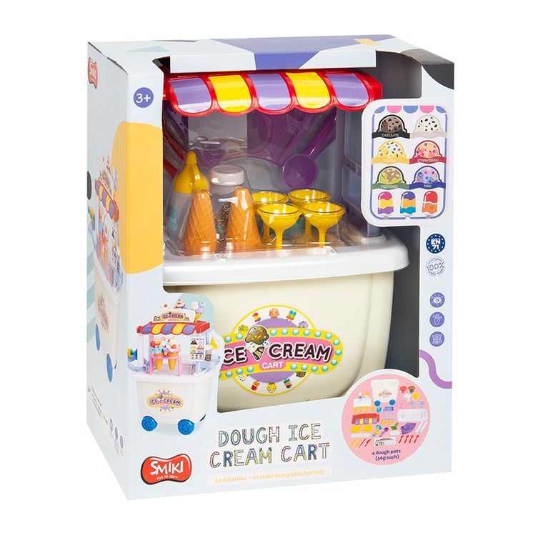 Smiki, Dough Ice Dream Cart, Carucior cu inghetata, plastilina