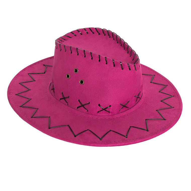 Smiki, Fata Cowboy, costum pentru copii, roz, LED, 5-6 ani
