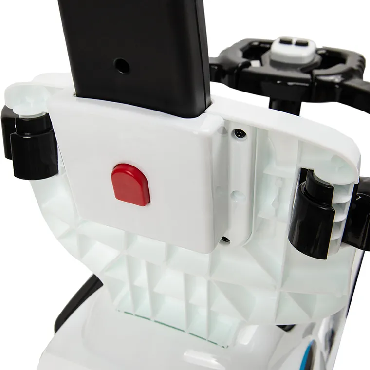 Smiki, Masinuta fara pedale cu maner, alb