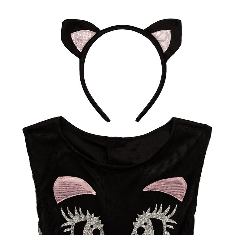 Smiki, Pisicuta, rochita, costum pentru copii, negru