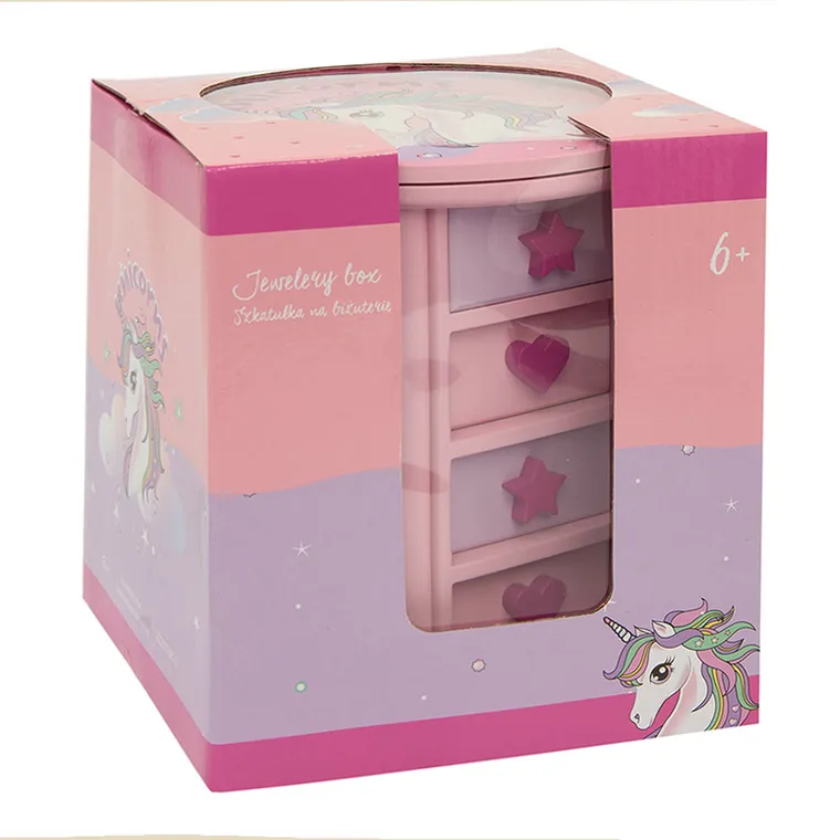 Smiki, Unicorn, cutie rotunda pentru bijuterii
