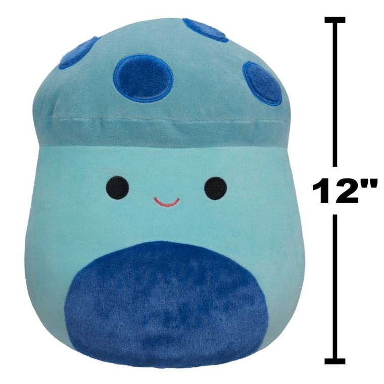 Squishmallows, Ankur, Teal Mushroom, jucarie de plus, 30 cm
