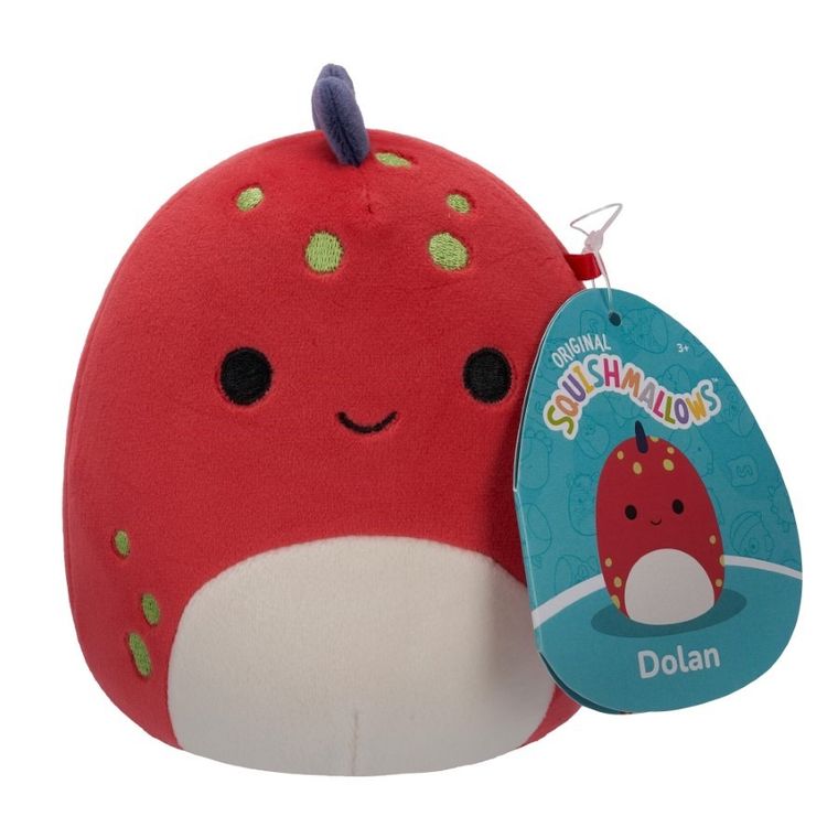 Squishmallows, Little Plush, Dolan, Red Dino, jucarie de plus, 19 cm