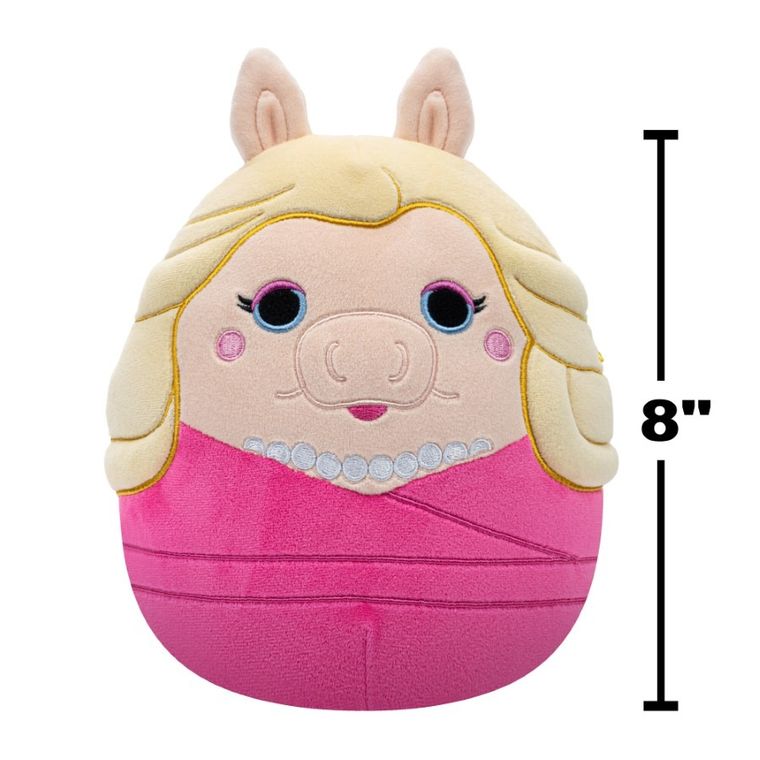 Squishmallows, Muppety, Miss Piggy, jucarie de plus, 20 cm