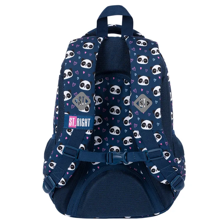 St.Right, rucsac cu 3 compartimente, Love Panda