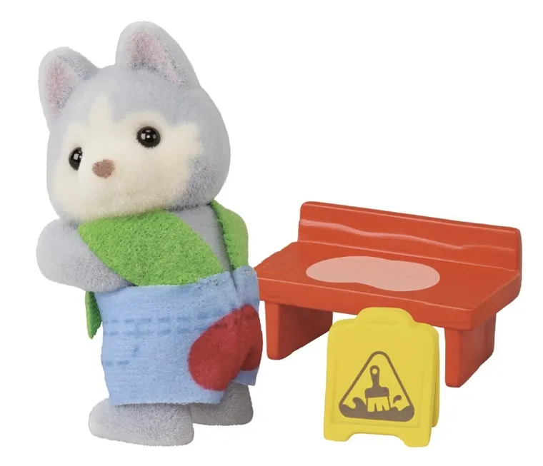 Sylvanian Families, Baby Builder, pachet cu figurina surpriza, 5838, 1 buc.