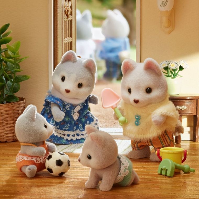 Sylvanian Families, Catelusii gemeni Husky, set de figurine, 5638