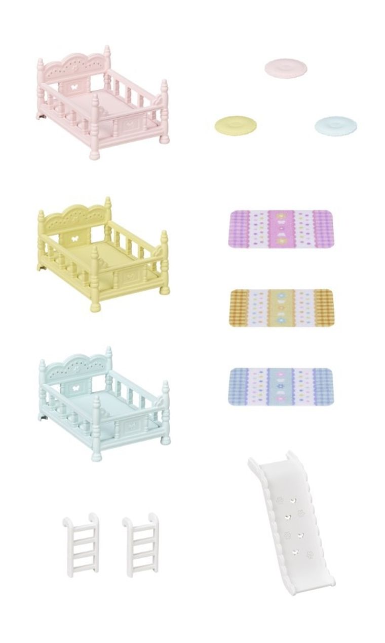 Sylvanian Families, Pat triplu, set cu accesorii, 5741