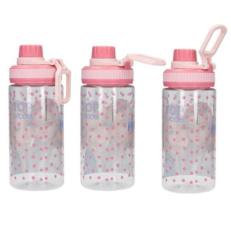 Top Model, Dots, sticla da apa, roz, 500 ml