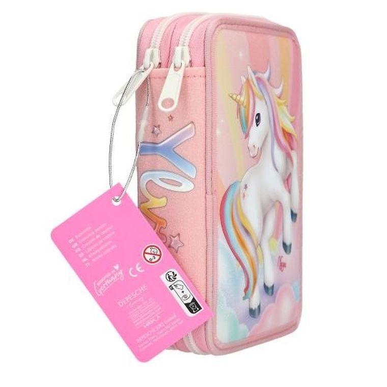 Top Model, Unicorn Ylvi, Sugar Pop, penar dublu cu rechizite scolare, roz