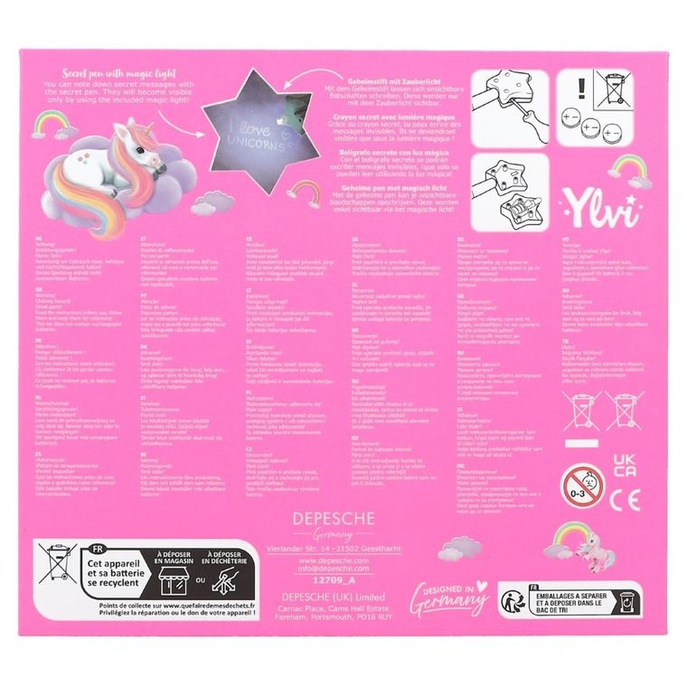 Top Model, Unicornul Ylvi, jurnal cu lacatel si marker magic