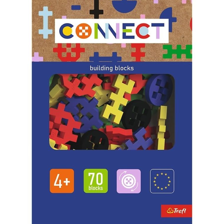 Trefl, Connect, Basic Boy, set de constructie, 70 piese, 61987