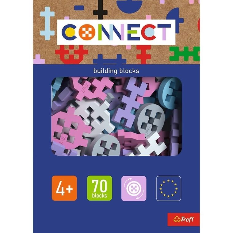 Trefl, Connect, Basic Girl, set de constructie, 70 piese, 61982