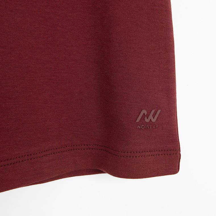 Tricou din bumbac cu croiala scurta NOWEAR