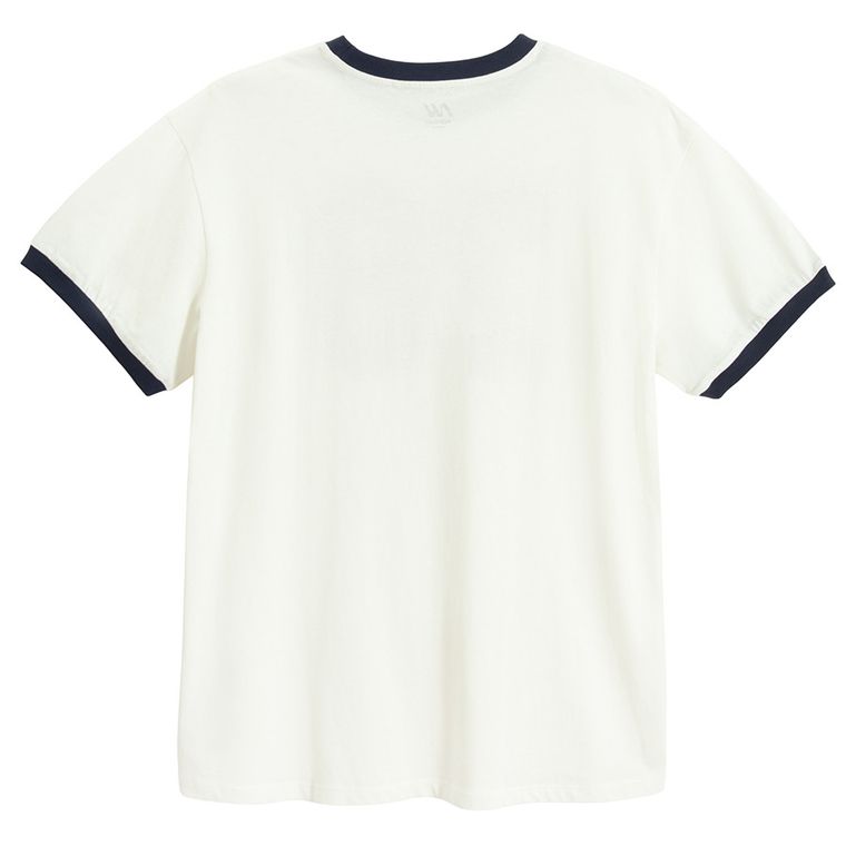 Tricou din bumbac cu imprimeu oversize NOWEAR