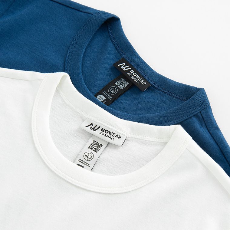 Tricou din bumbac pieptanat 2-pack NOWEAR