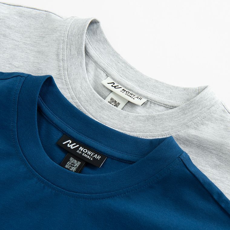 Tricou din bumbac pieptanat 2-pack NOWEAR