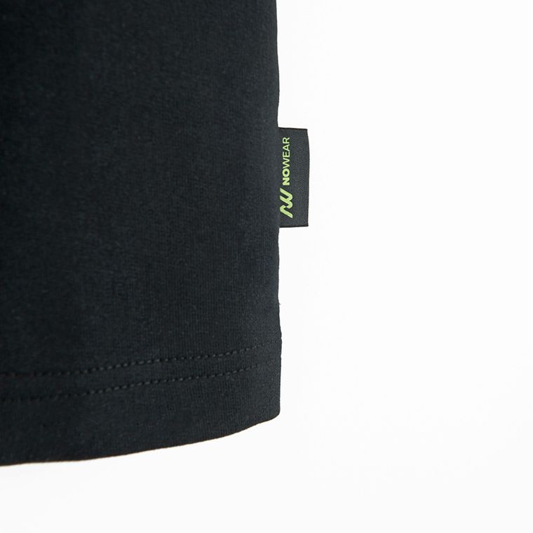 Tricou negru cu croiala lejera unisex NOWEAR